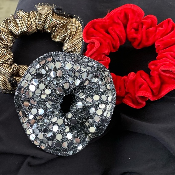 Set of 3 Vintage Dance Costume Scrunchies - Picture 5 of 5